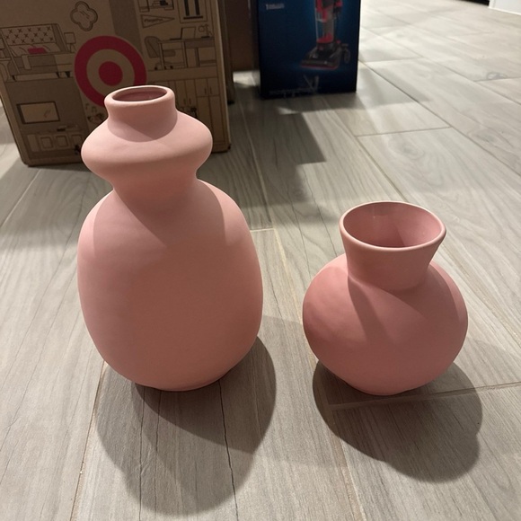 Threshold Blush Pink Vase Duo - Picture 1 of 3